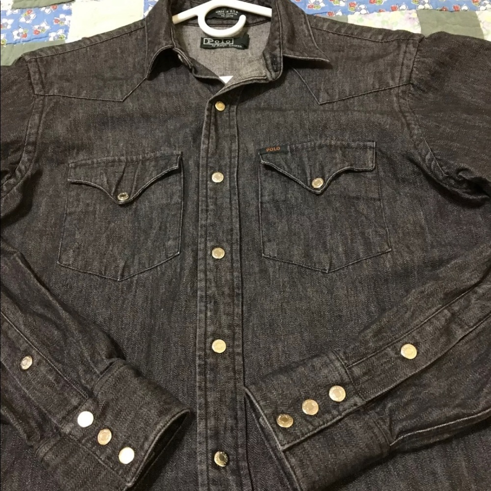 Ralph Lauren Vintage Black Denim Shirt